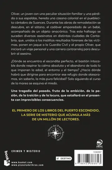 Contraportada Puerto escondido (Los libros del Puerto Escondido)