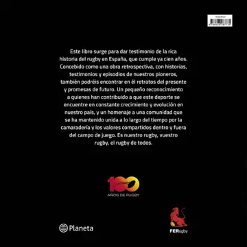 Contraportada Cien años de rugby