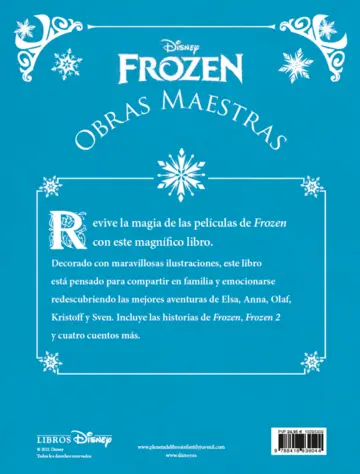 Contraportada Frozen. Obras maestras