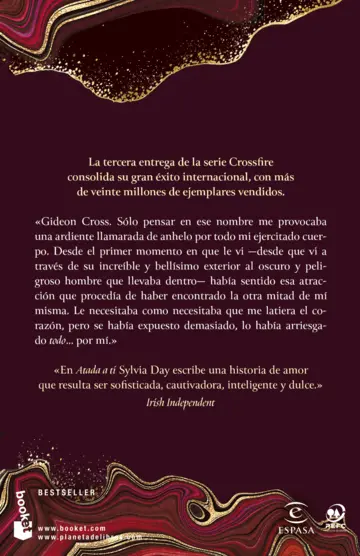 Contraportada Atada a ti (Crossfire 3)