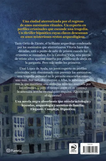Contraportada El Silencio de la Ciudad Blanca (edición ilustrada 10.º aniversario)