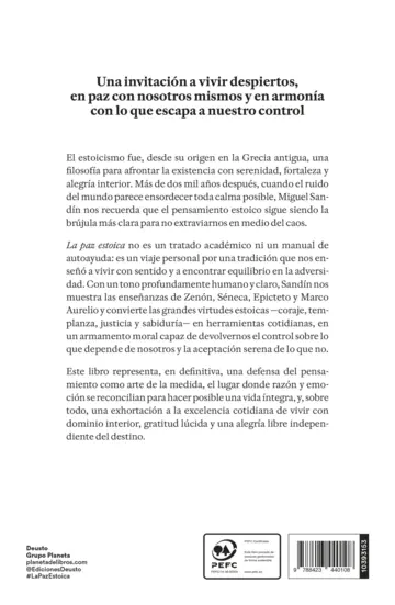 Contraportada La paz estoica