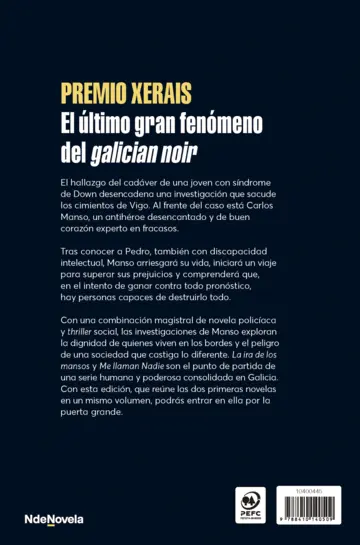 Contraportada La ira de los mansos