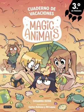 Portada Magic Animals. Cuaderno de vacaciones. 3º de Primaria