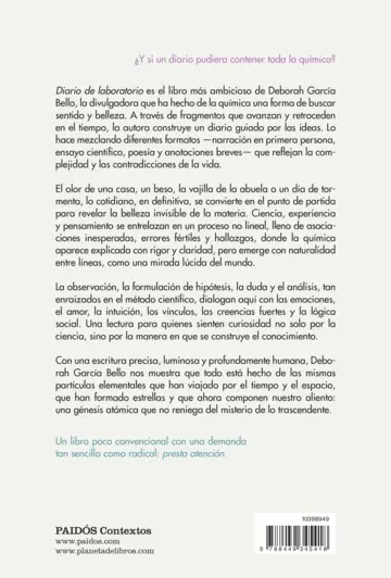 Contraportada Diario de laboratorio