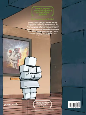 Contraportada Minecraft. Diario de un aldeano pringao. Cómic 11