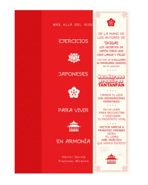 Portada Ejercicios japoneses para vivir en armonía. Más allá del ikigai