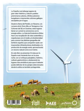 Contraportada Guía de ecoturismo eólico. 10 Rutas por la España Rural