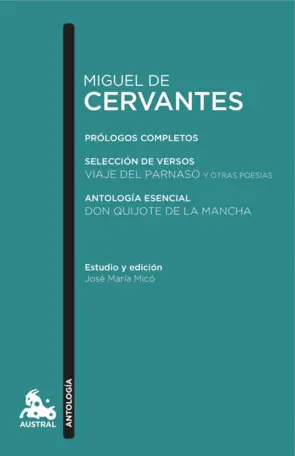 Portada Miguel de Cervantes. Antología