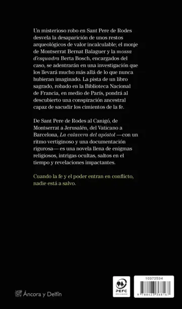 Contraportada La calavera del apóstol