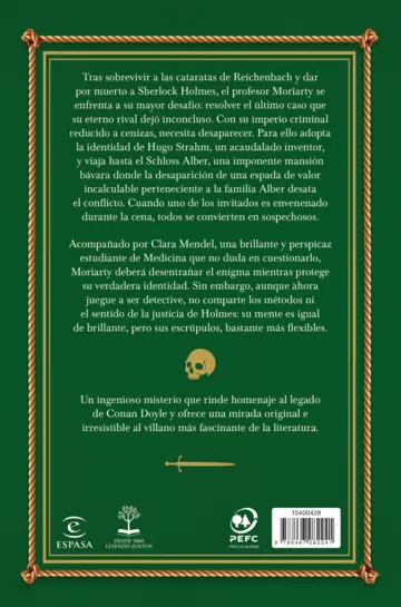 Contraportada El regreso de Moriarty