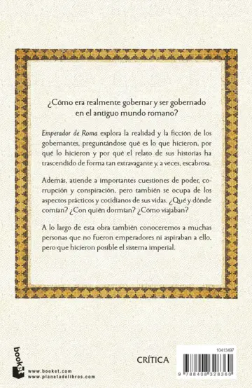 Contraportada Emperador de Roma