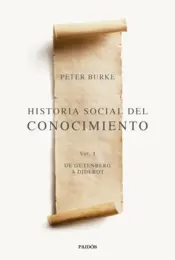 Portada Historia social del conocimiento Vol. I