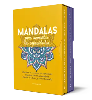 Portada Estuche Mandalas para mejorar tu concentración + Mandalas para aumentar tus capa