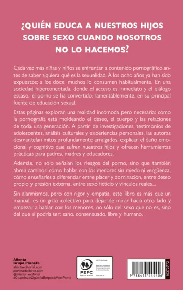 Contraportada Cuando la cigüeña empezó a ver porno