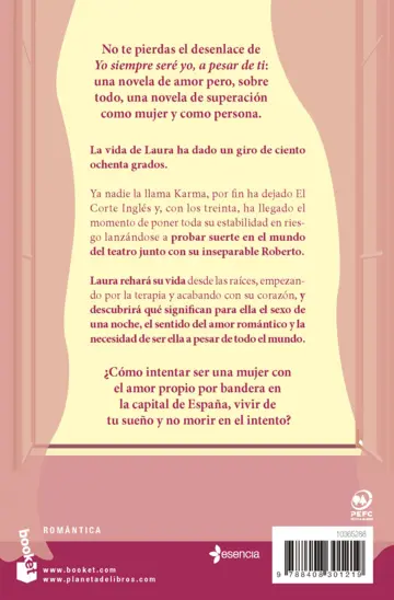 Contraportada Yo siempre seré yo, pero contigo