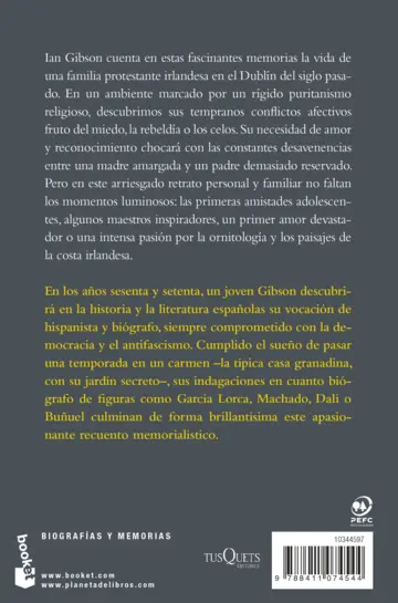 Contraportada Un carmen en Granada