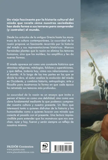 Contraportada La oscuridad de la razón