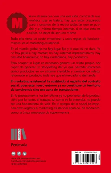 Contraportada El marketing existencial