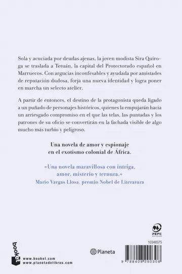 Contraportada El tiempo entre costuras