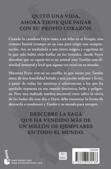 Contraportada Una corte de rosas y espinas