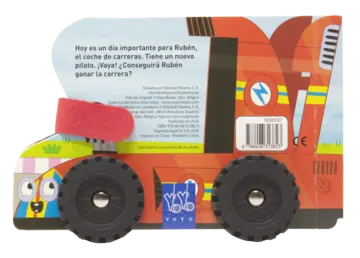 Contraportada Sobre ruedas. Rubén el coche de carreras