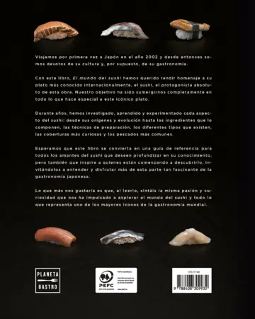 Contraportada El mundo del sushi