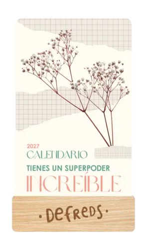Portada Calendario mesa de tarjetas 2027 - Defreds