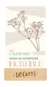 Portada Calendario mesa de tarjetas 2027 - Defreds