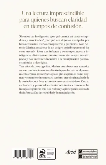 Contraportada La vacuna contra la insensatez