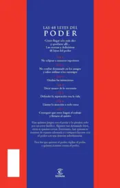 Miniatura contraportada Las 48 leyes del poder