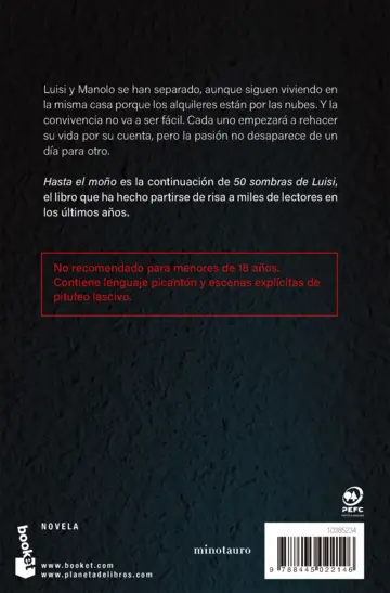 Contraportada 50 sombras de Luisi. Hasta el moño