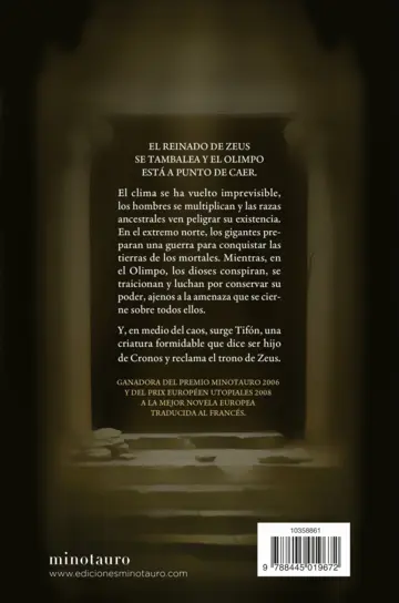 Contraportada Señores del Olimpo