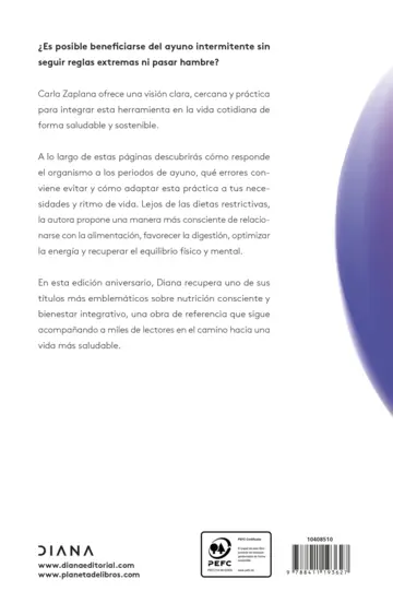 Contraportada Ayuno intermitente saludable