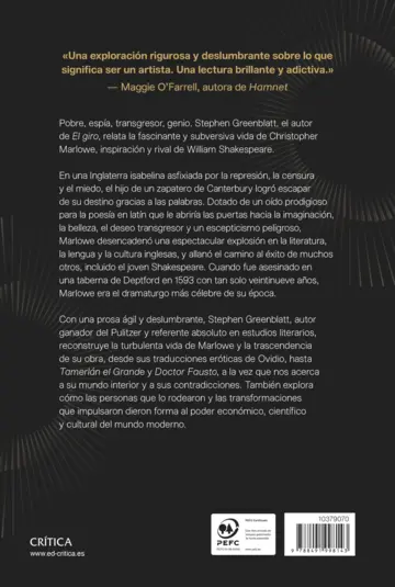 Contraportada El Renacimiento oscuro