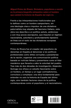 Contraportada Miguel Primo de Rivera