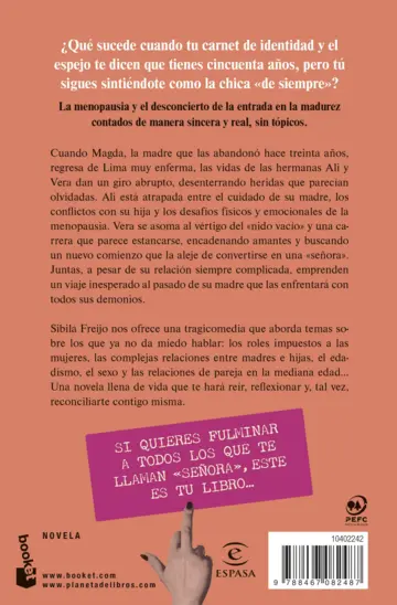 Contraportada Señora lo será tu puta madre