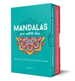 Portada Estuche  Mandalas para sentirte bien + Mandalas para trabajar tus emociones