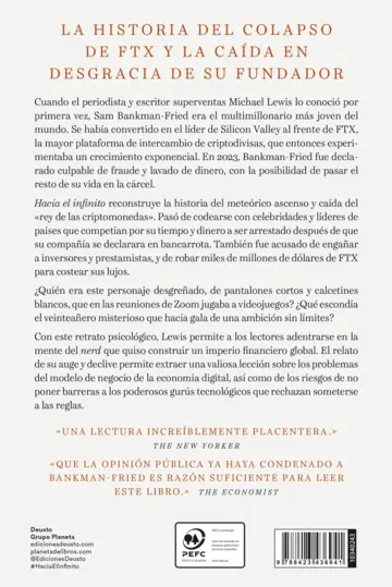 Contraportada Hacia el infinito