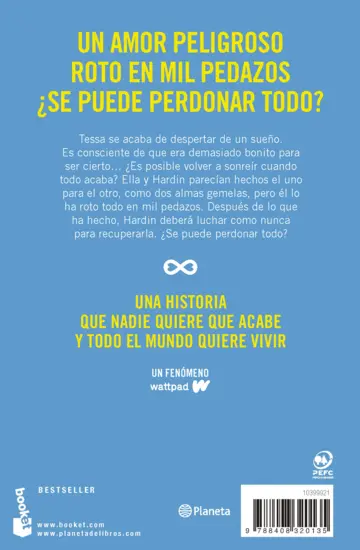 Contraportada After. En mil pedazos (Serie After, 2)