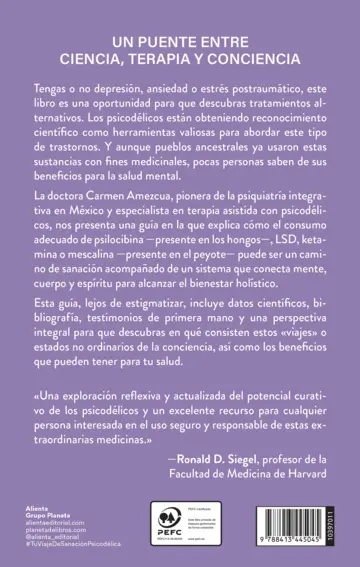 Contraportada Tu viaje de sanación psicodélica