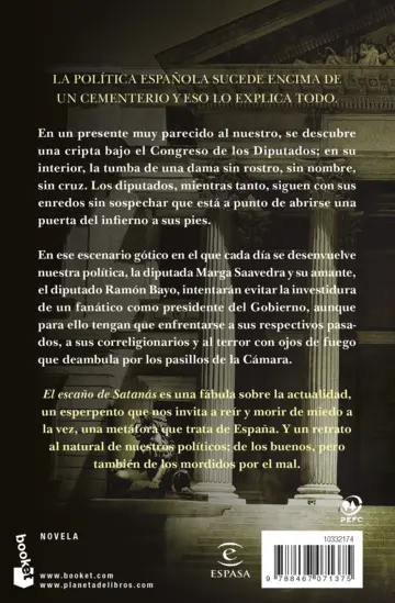 Contraportada El escaño de Satanás