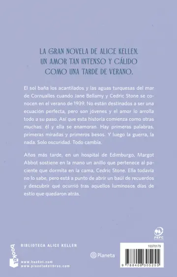 Contraportada Quedará el amor