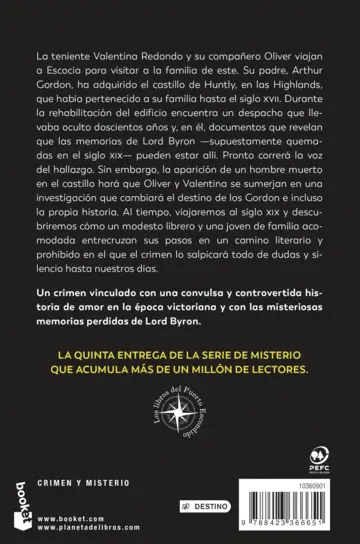 Contraportada El camino del fuego (Los libros del Puerto Escondido)