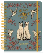 Portada Agenda anual semanal 2027 Laura Agustí "Gatos"
