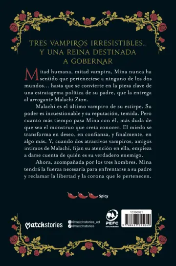 Contraportada La corte de la reina vampira