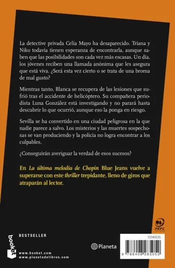 Contraportada La última melodía de Chopin