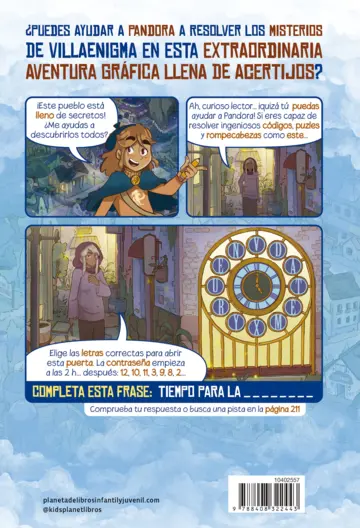 Contraportada Villaenigma. Resuelve el misterio 1. El pueblo secreto