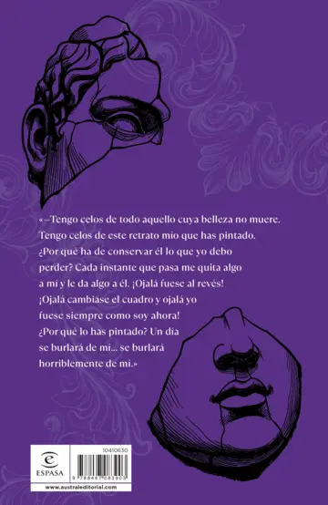 Contraportada El retrato de Dorian Gray