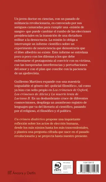 Contraportada Un crimen dialéctico
